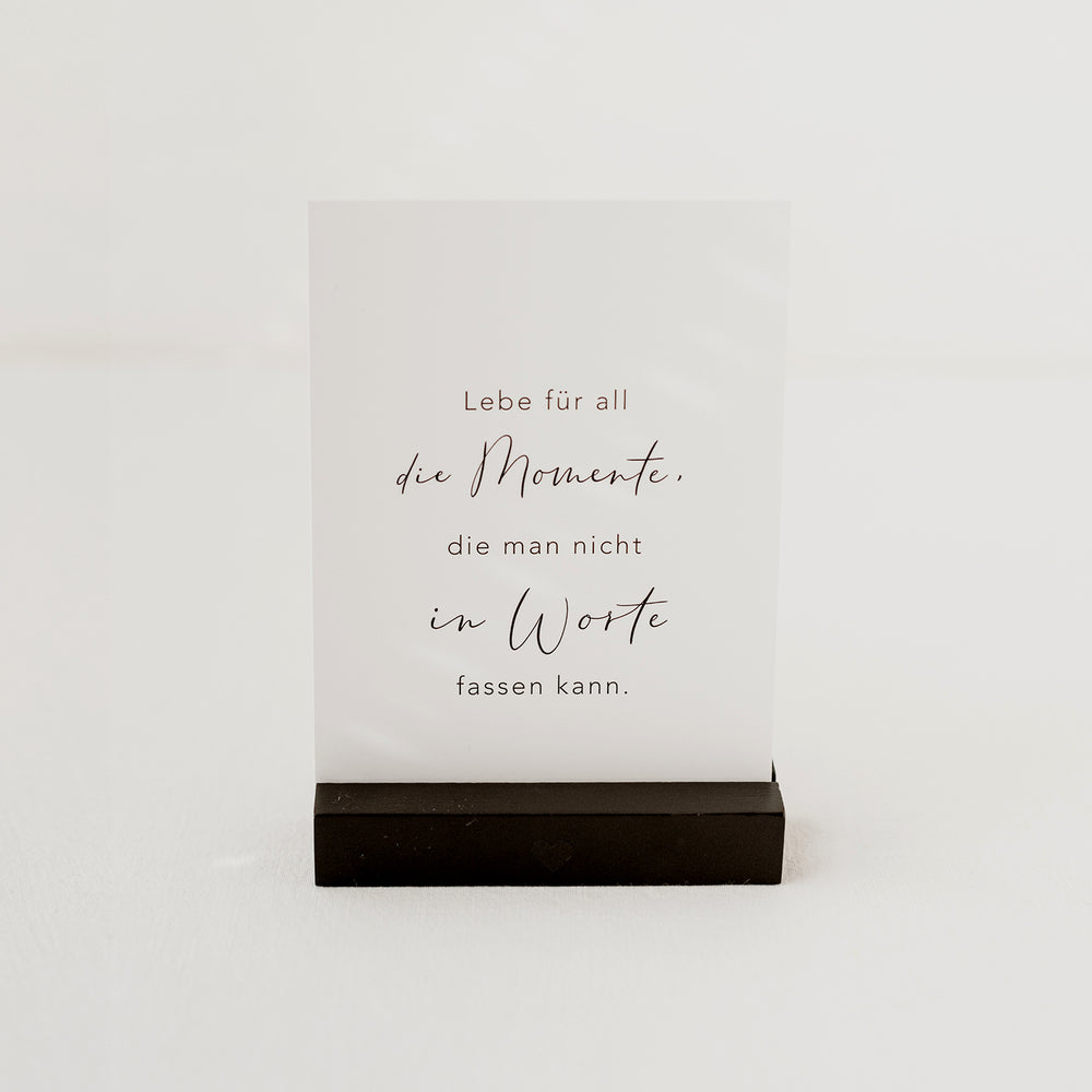 Support cartes postales noir 10