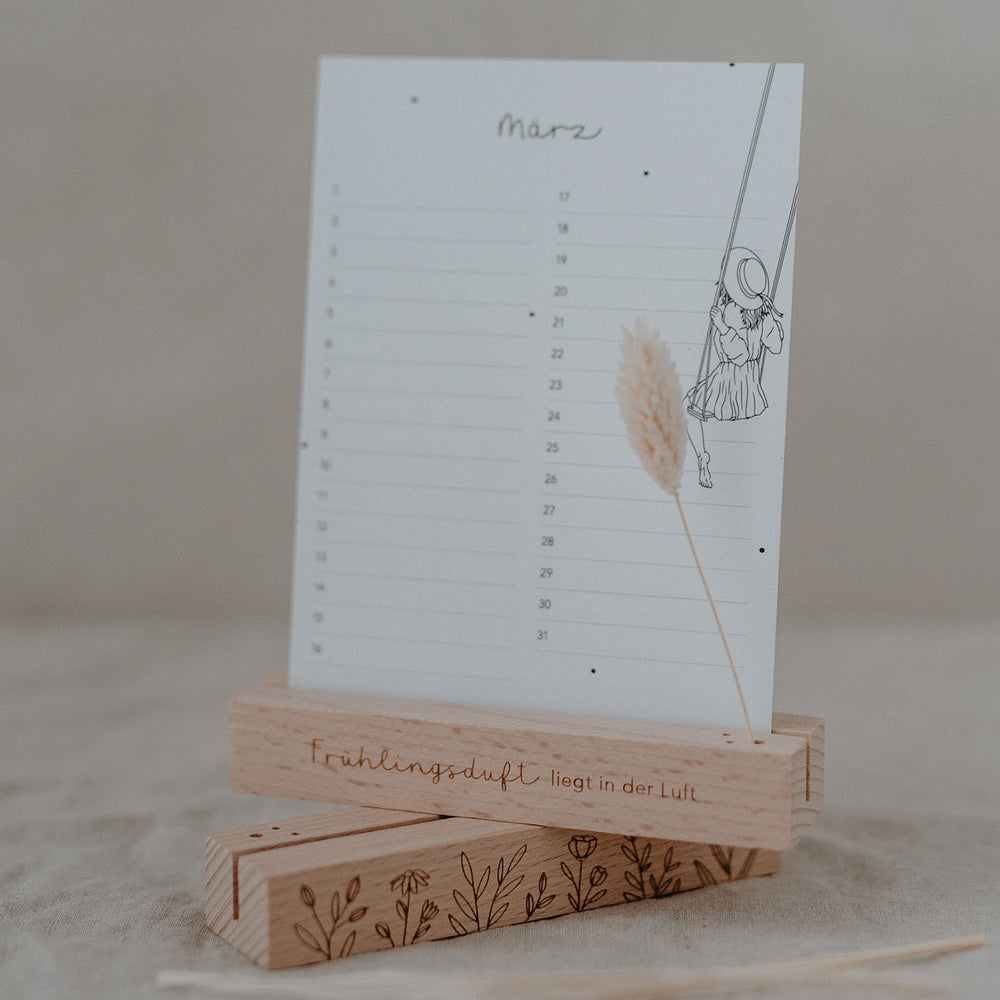 Carte de printemps et support de fleurs séchées en lot de 2