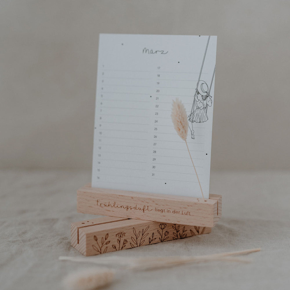 Carte de printemps et support de fleurs séchées en lot de 2