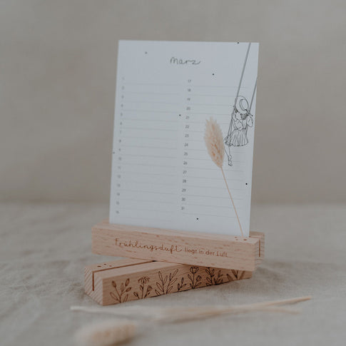 Carte de printemps et support de fleurs séchées en lot de 2