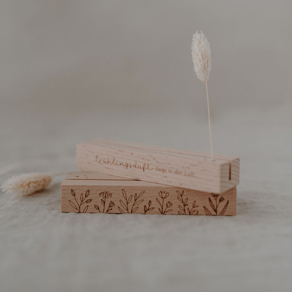 Carte de printemps et support de fleurs séchées en lot de 2