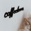 Lettrage en relief en bois Coffeelover
