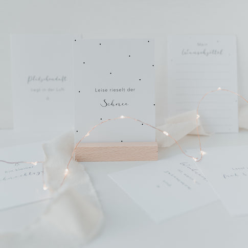 Lot de 6 cartes dictons de Noël