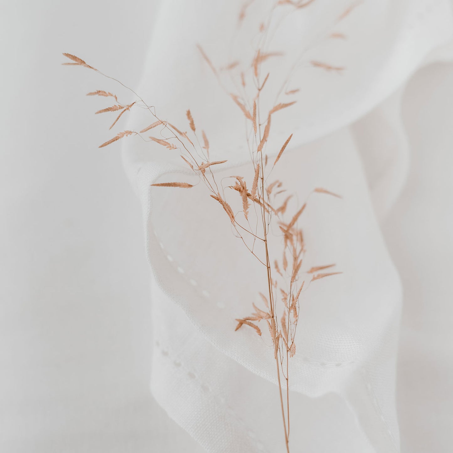 Serviettes en lin blanches en lot de 4