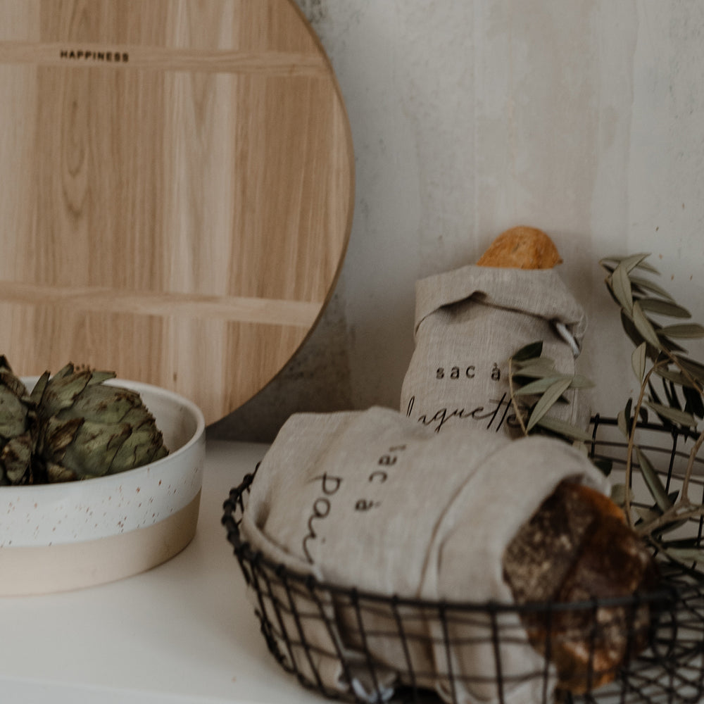 Sac à baguette en lin