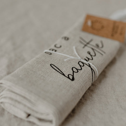 Sac à baguette en lin