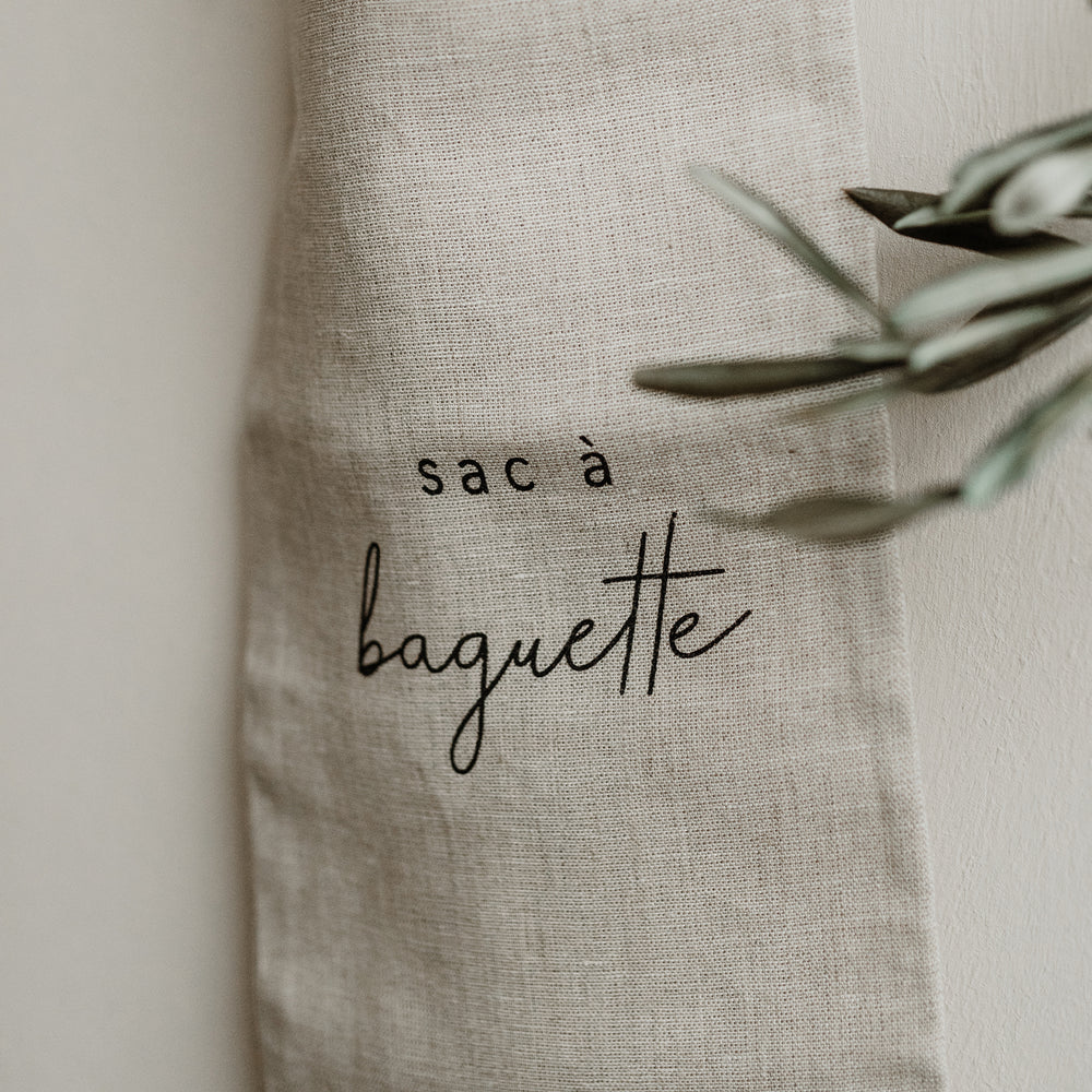 Sac à baguette en lin