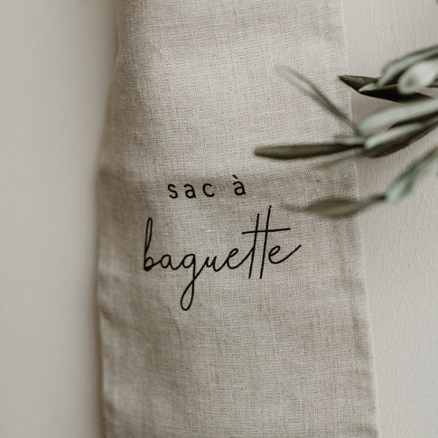 Sac à baguette en lin