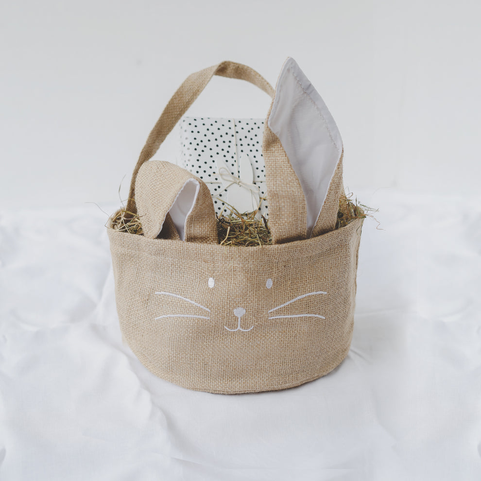 Panier de Pâques en jute