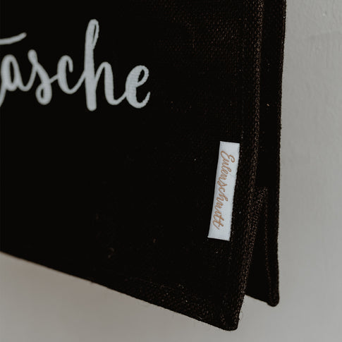 Cabas en jute Markttasche noir