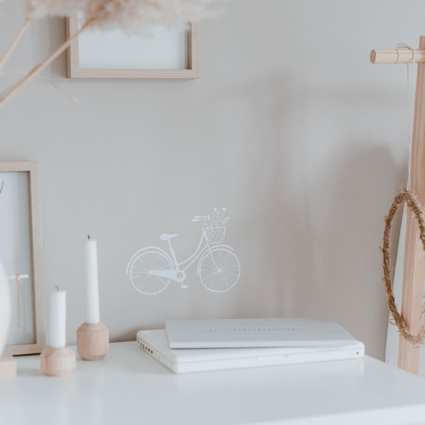 Sticker vélo fleuri