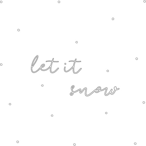 Wandsticker Let It Snow