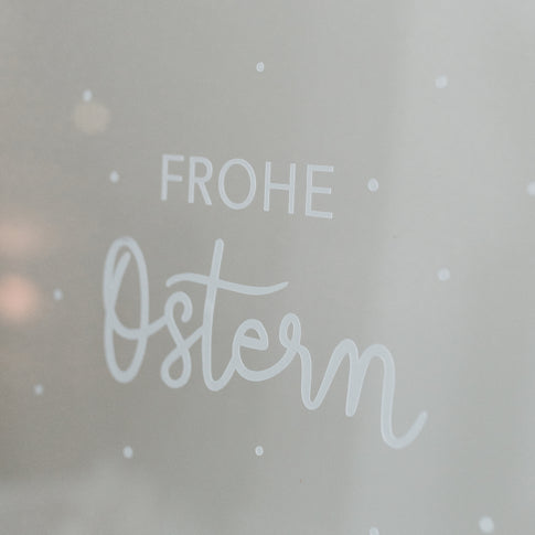 Autocollant mural "Frohe Ostern/Joyeuses Pâques"