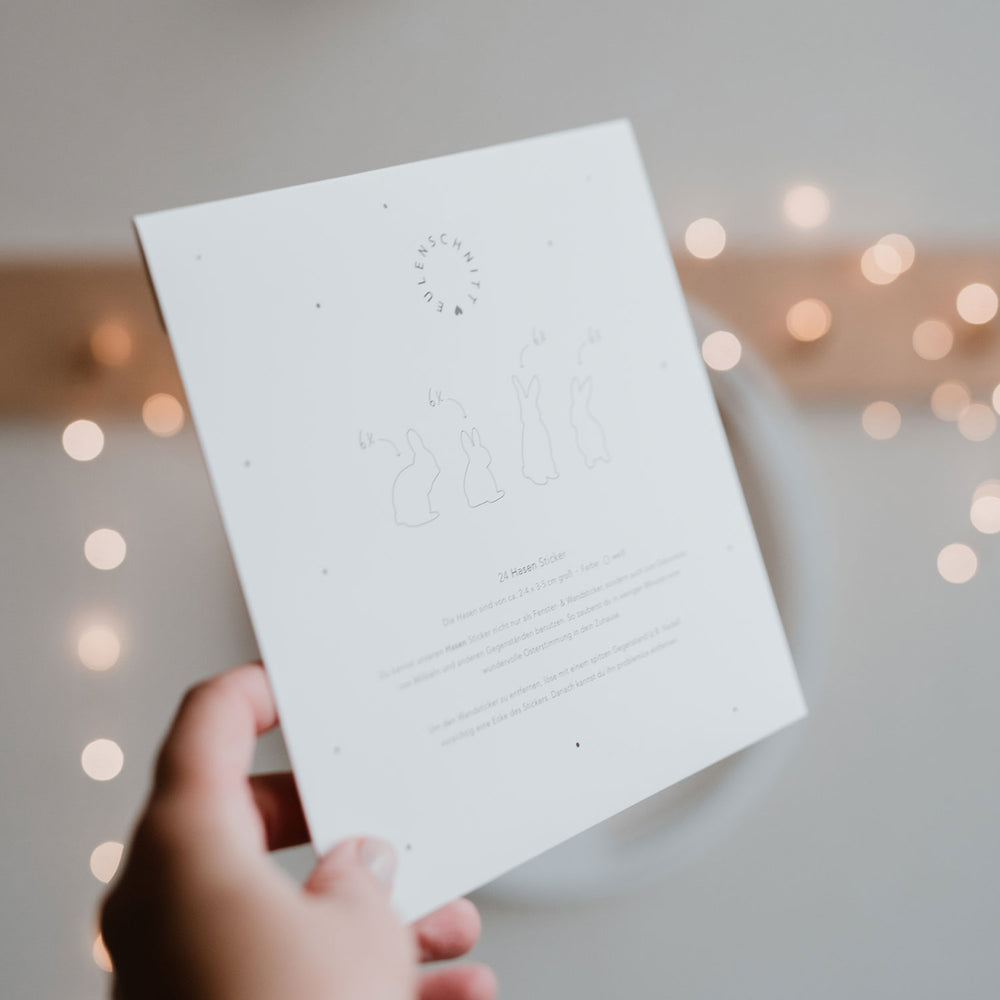 Autocollants muraux lapins blanc