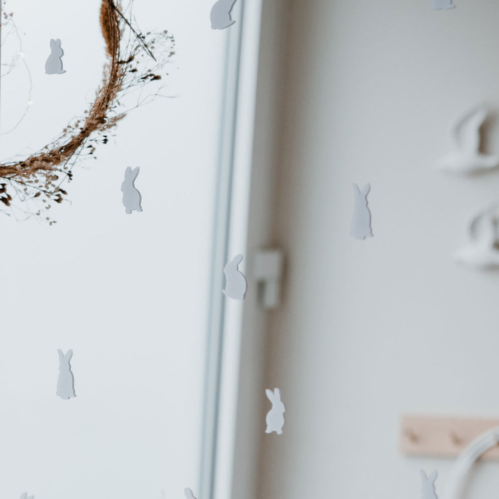 Autocollants muraux lapins blanc