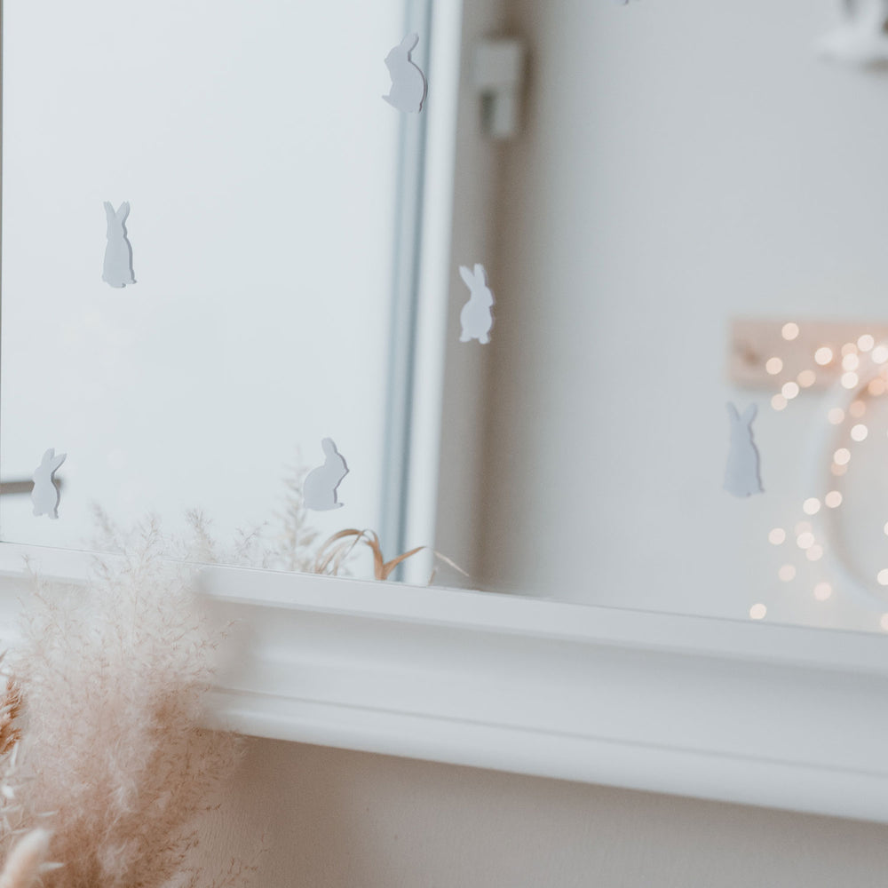 Autocollants muraux lapins blanc