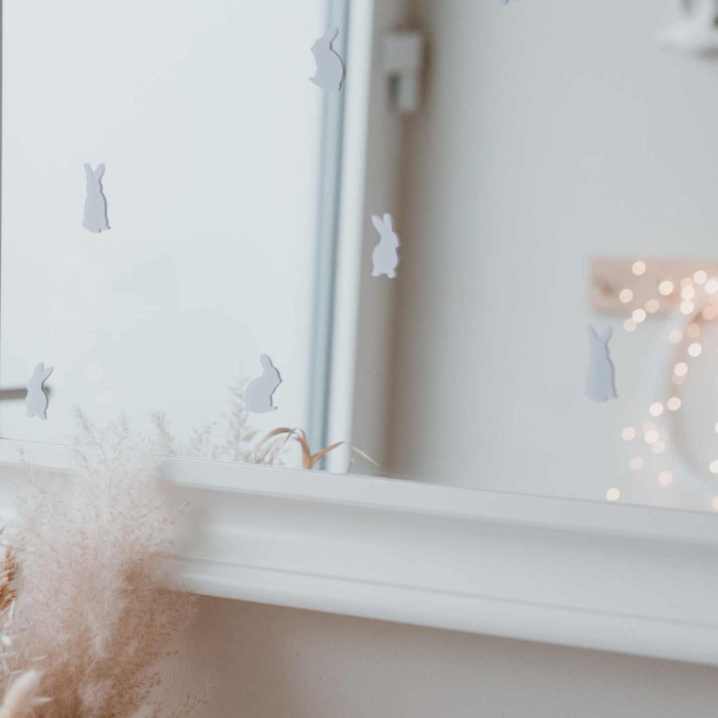 Autocollants muraux lapins blanc